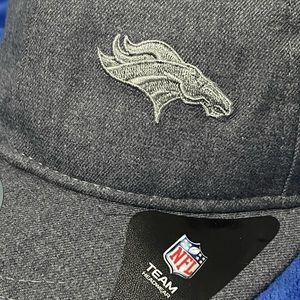 Denver Broncos Black Label New Era 9Fifty Grey On Grey Logo Adjustable Hat Cap